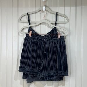 POL Velvety Cami Short Lounge set- Dark Gray NWOT